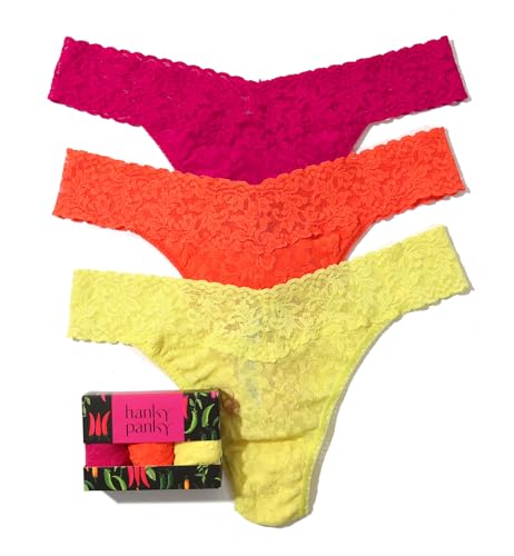 Image of hanky panky Women's Signature Lace Original Rise Thong 3 Pack