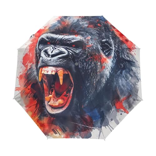 Parapluie Tie Dye GAIREG Gorilla compact et automatique pour homme et femme