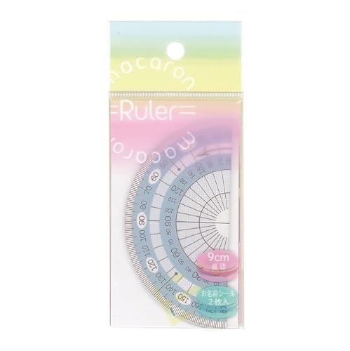 西敬 マカロンシリーズ パステルカラー 分度器 (ミント)