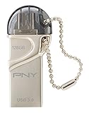 PNY 128GB Duo-Link USB 3.0 OTG Flash Drive for Android - (P-FDI128GOTGTO30-GE)