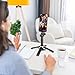 Ultra-Compact Desk Magnetic Phone Tripod Stand - Foldable Mini Portable Tripod for Phone, Pocket-Size, 4-in-1 Multifunctional 360 Rotation Short Selfie Stick & Wireless Remote for Travel Essentials