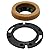 Newnessai Toilet Flange with Wax Ring, Replacement Kit Includes Bolts PVC Toilet Flange Repair Kit, Replace for 3" or 4" Pipes Toilet Install and Repair