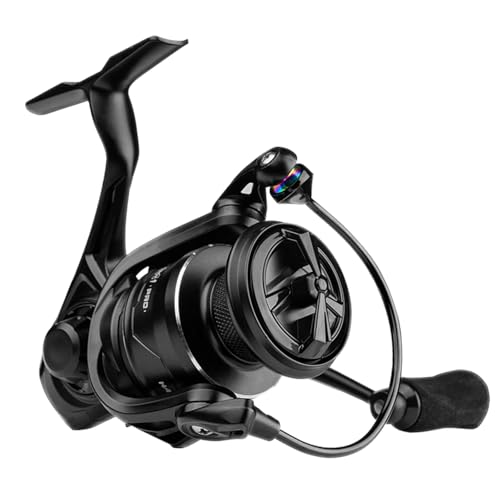Handing Carretes de pesca M1 Pro para agua salada o agua dulce, estructura totalmente cerrada, carrete giratorio de pesca de 33 libras, carrete de pesca de arrastre máximo 9+1, acero inoxidable,