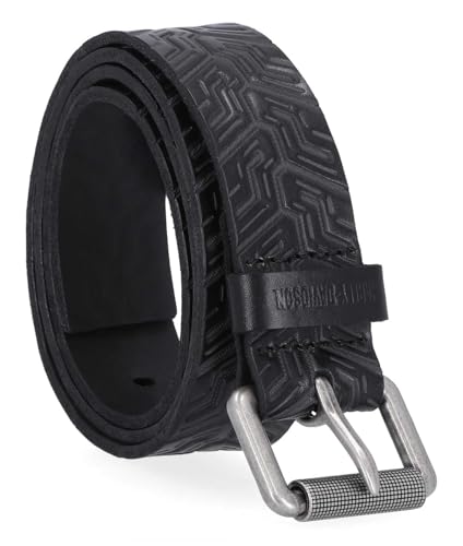 Harley-Davidson Men's Embossed Tire Tread Genuine Leather Belt - Black2