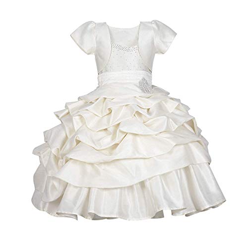 Image of SOFYANA Girls' A-Line Maxi Dress (SY-Dress 116 2-3Years Off-White 2-3 Years)