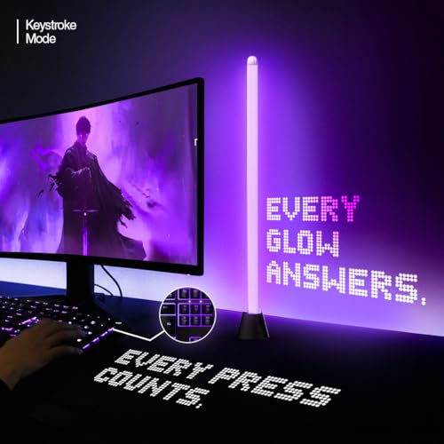 Image of Mitsuko Gleam GBar2 Monitor Light Bars, RGB Screen Sync Monitor Backlight Light Bars for 19-40 Inch Monitors, USB Plug & Play, Real-Time Color Match, for Windows & Mac only, Ambit Compatible