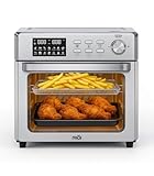 MOI 1700W Air Fryer Toaster Oven - Convection Toaster Oven Air Fryer Combo with 12 Presets - Countertop Ovens for Baking & Frying with Digital Display, Dual Heating, Rotisserie & Dehydrate Function