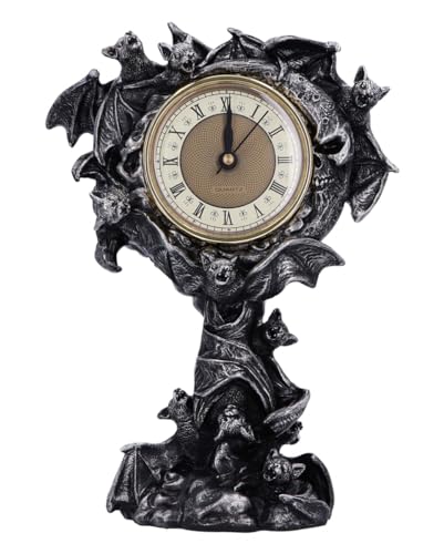 Reloj de mesa gótico Chiroptera Time Bat para transformar tu rincón de lectura o despacho 1