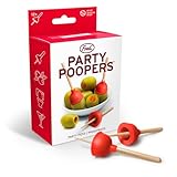 Genuine Fred PARTY POOPERS, Plunger Cocktail Picks, 12 Picks