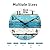 CHYLIN Nautical 14 Inch Wall Clock, Blue Ocean Theme, Silent Sweep Movement, Easy to Read, Good Gift