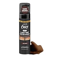 Vista 7 de The MORE Mousse de Tinte de Encaje 3 en 1, 6.76 Fl Oz, Marrón Medio Corrector para Pelucas de Encaje, Pelucas de Cabello, Tupés y Extensiones