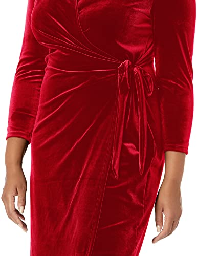 Anne Klein Womens Velvet Short Sheath Dress3