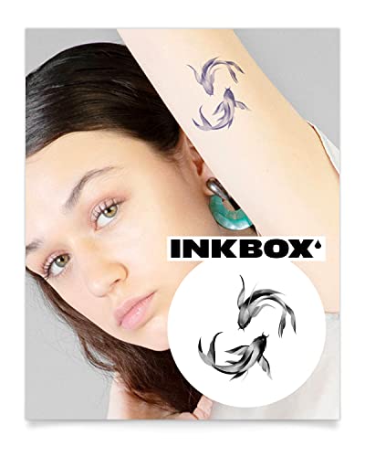 Inkbox Temporary Tattoos, Semi-Permanent Tattoo, One Premium Easy Long Lasting, Water-Resistant Temp Tattoo with For Now Ink - Lasts 1-2 Weeks, Circling Back, 3 x 3 in