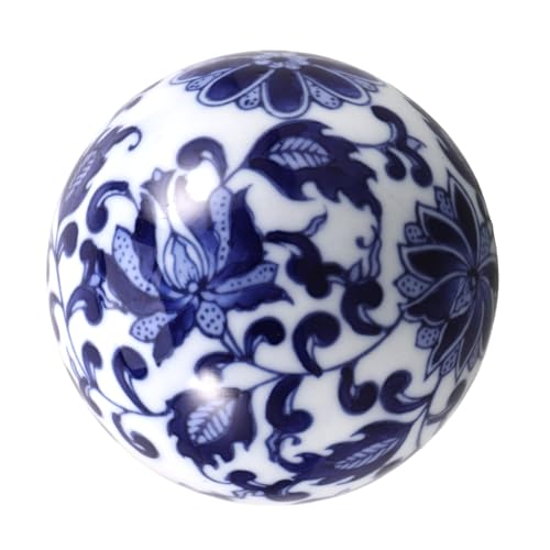 COOPHYA Boule de Décoration Flottante Céramique Accessoire Élégant pour Aquarium Jardin Sphere à Main Décor Unique pour Réservoir