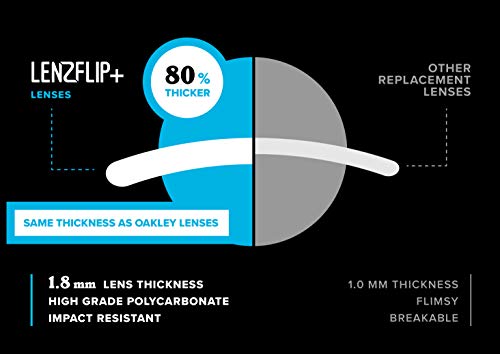 Image of Polarized Replacement Lenses Compatible with Oakley Flak Jacket XLJ Sunglasses - Crafted in USA -