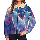 【Assorti】: la veste shacket en polaire à col à revers est facile à assortir avec un t-shirt, un haut court, un gilet, une robe, un jean, une jupe décontractée, des bottes, des baskets ou des talons, vous rend tendance et attrayante, et fait de vous le centre d'attention en toute occasion