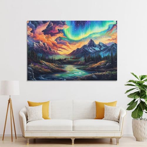 Impression sur toile décorative pour créer un salon chaleureux et cocooning - 3