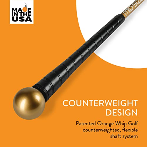 Image of Orange Whip Golf Swing Trainer Aid Patented & Made in USA for Improved Rhythm, Flexibility, Balance, Tempo, and Strength *American Made*