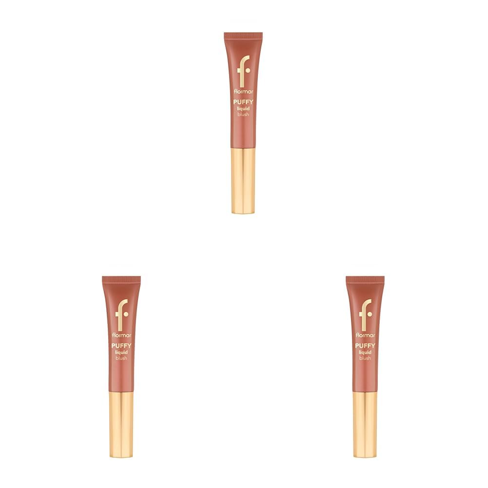 Puffy Liquid Nemlendirici Etkili & Parlak Bitişli Sünger Aplikatörlü Likit Allık (3 paketi)