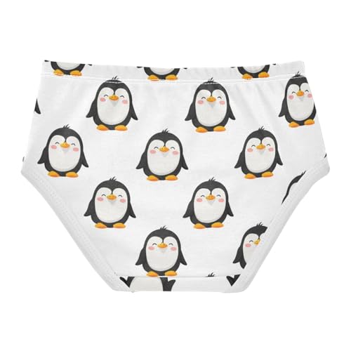 Joisal Designer Girls Underwear Toddler 2t Cotton Girl Panties Cute Cartoon Penguins White Briefs Undies Kids2