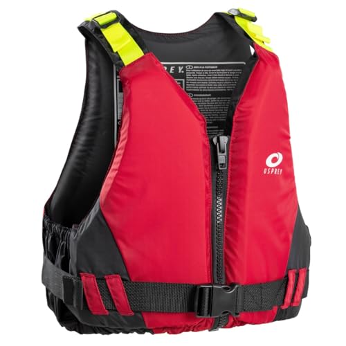 Osprey | Adult Buoyancy Aid 50N PFD Swim Vest Waterproof Float Jacket for Watersports Paddleboarding and Kayaking Red L/XL