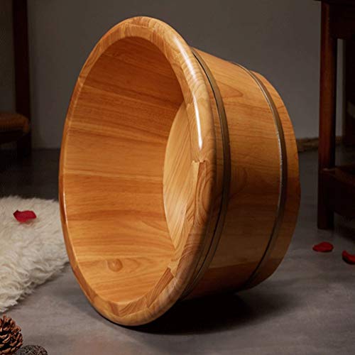 Spa de pies barril de madera grande para baño de pies miniatura 6