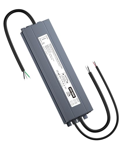 Image of 24V Dimmable LED Driver, 80W Triac LED Transformer Compatible with Lutron & Leviton Switches, Dimmable Led Power Supply Waterproof IP67 AC to DC Adapter for LED Lighting Smooth Flicker Free Dimming