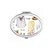 Bohe a wind Fashion Hand painted Mirror Portable Fold Hand Makeup Double Side Glasses