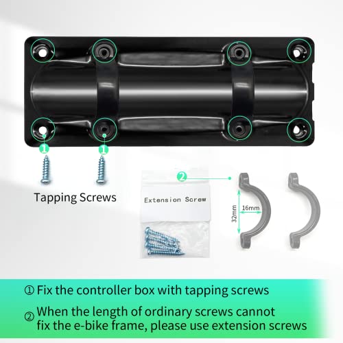 MUSELK Caixa de controle Ebike, dois tamanhos para kit de conversão de Ebike, caixa de lítio Battary