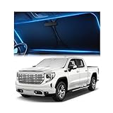 Windshield Sunshade for GMC Sierra 1500 2500 3500 (SLT AT4 Denali) 2019-2026 -...