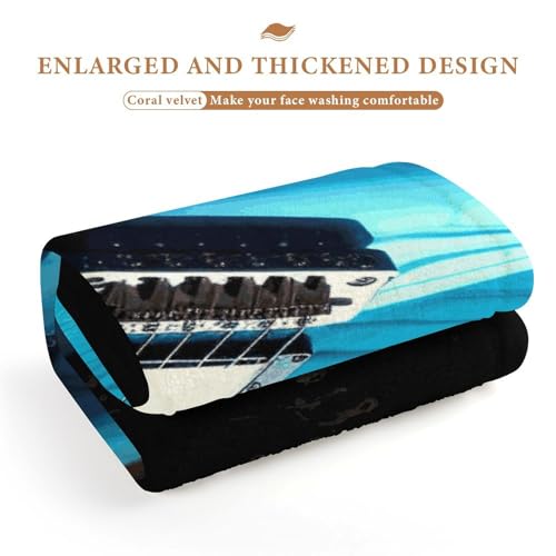 Serviette de bain super douce bleu haute absorption pour la douche et sport - 5