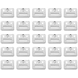 Heyous 25PCS Wall Panel Fixings - Stainless Steel Silver Clips for Hanging Integrated Wall Panels
