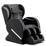 AVSAMOQ Massage Chair Full Body, Zero Gravity Massage Recliner with Air Pressure, 8 Fixed Points Massage Rollers, Heating, Foot Roller, LCD Screen Control, Home Office Use