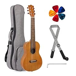 Saturey Ukulélé 6 Cordes Mini Voyage Guitare Ukulele 31 Pouces Acajou 20 frettes avec Gig Bag Picks Sangle Instrument… - Les Beatles, Paul McCartney, John Lennon, RIngo Starr, George Harrison