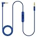 Produktbild NSEN Solo 2 Ersatzkabel, AUX-Kabel, kompatibel mit Beats by Dr. Dre Kopfhörern Studio/Solo/Pro/Detox/Wireless/Mixr/Executive/Pill, Audio-Kabel in Line Mikrofon und Steuerung für Android iOS (blau)