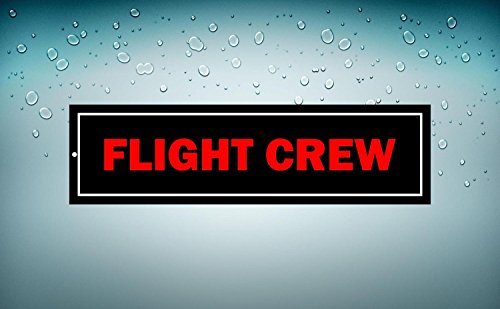 Adesivo per pc e Auto, Scritta Flight Crew
