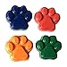 MinifigFans 48 Paw Print Crayons - Birthday Party Favors - 12 Sets of 4 - Made in The USA