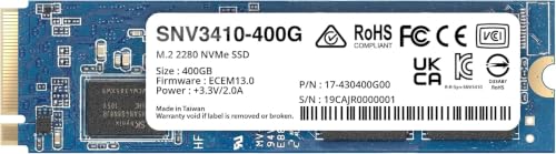 �ySynologyNAS �L���b�V���p NVMe SSD�zSNV3410-400G [M.2-2280 / NVMe / 400GB / Synology��p] [���s�A���i]