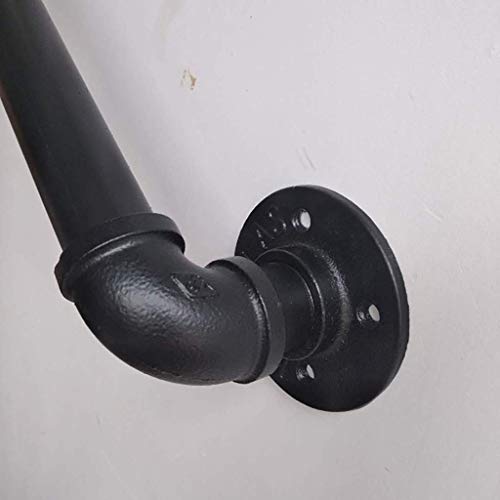 Main courante escalier en fer noir style industriel Lon - 4