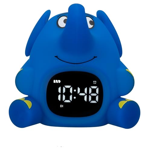 Bresser DieMaus Lichtwecker für Kinder Aufwachlicht Wecker Nachtlicht Elefant Silikon Schlummerfunktion