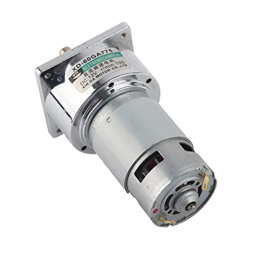 Moteur à engrenages CC 12V 100rpm 35W à vitesse réglable et mini format