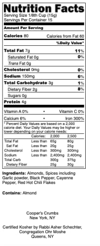 Miniatura 2 de Cooper's Crumbs Alternativa natural de migas de pan baja en carbohidratos, sin gluten, alta en proteínas, vegana, certificada Kosher, paleo, keto