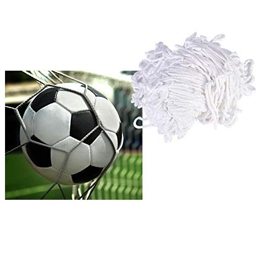 Nikou fotbollsmål nät – 3 x 2 m fotboll fotboll mål nät fotboll träning nät, polypropylenfiber sport match träningsverktyg