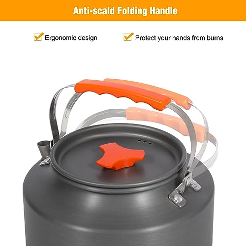 Bouilloire de camping en aluminium 2L robuste et ultra légère