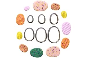 Jinnyous Jewelry Oval-Shaped Cookie Cutter Set for Easter