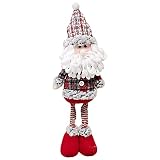 pato para navidad horneado 【Hermoso diseño】 Los lujosos adornos de santa con un hermoso diseño, piernas que se pueden estirar libremente, un diseño único y refinado, hacen que las muñecas de peluche de Navidad sean lindas y duraderas, lo que le brinda una experiencia de tacto suave y le permite dejarlo.
