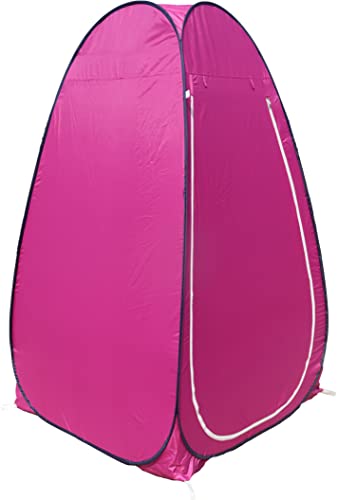 Homecute Foldable Portable Pop up Cloth Changing Tent or Toilet Tent for Camping Hiking and Picnic (Pink)