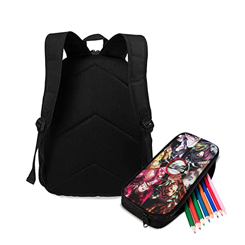 Urrncir Anime Backpack With Pencil Case High Capacity Multifunction Lightweight Casual Anime Backpacks #TOP5