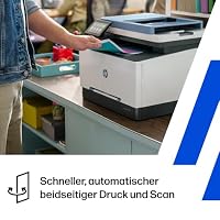 HP Color LaserJet Pro MFP 3302fdwg Multifunktions-Farblaserdrucker, Fax, Automatischer beidseitiger Druck, Touchscreen, Wi-Fi, Ethernet, USB, Wolf Pro Security – Ansicht 4