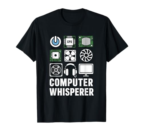 Computer Whisperer CPU Geek Nerd Tech Enthusiast T-Shirt